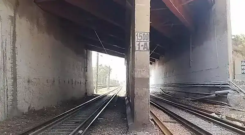 Chips and cola in hands, man holds 4 sons on tracks till train crushes them